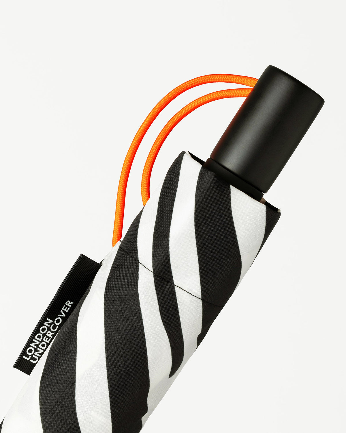 London Undercover Zebra Print Auto-Compact Umbrella