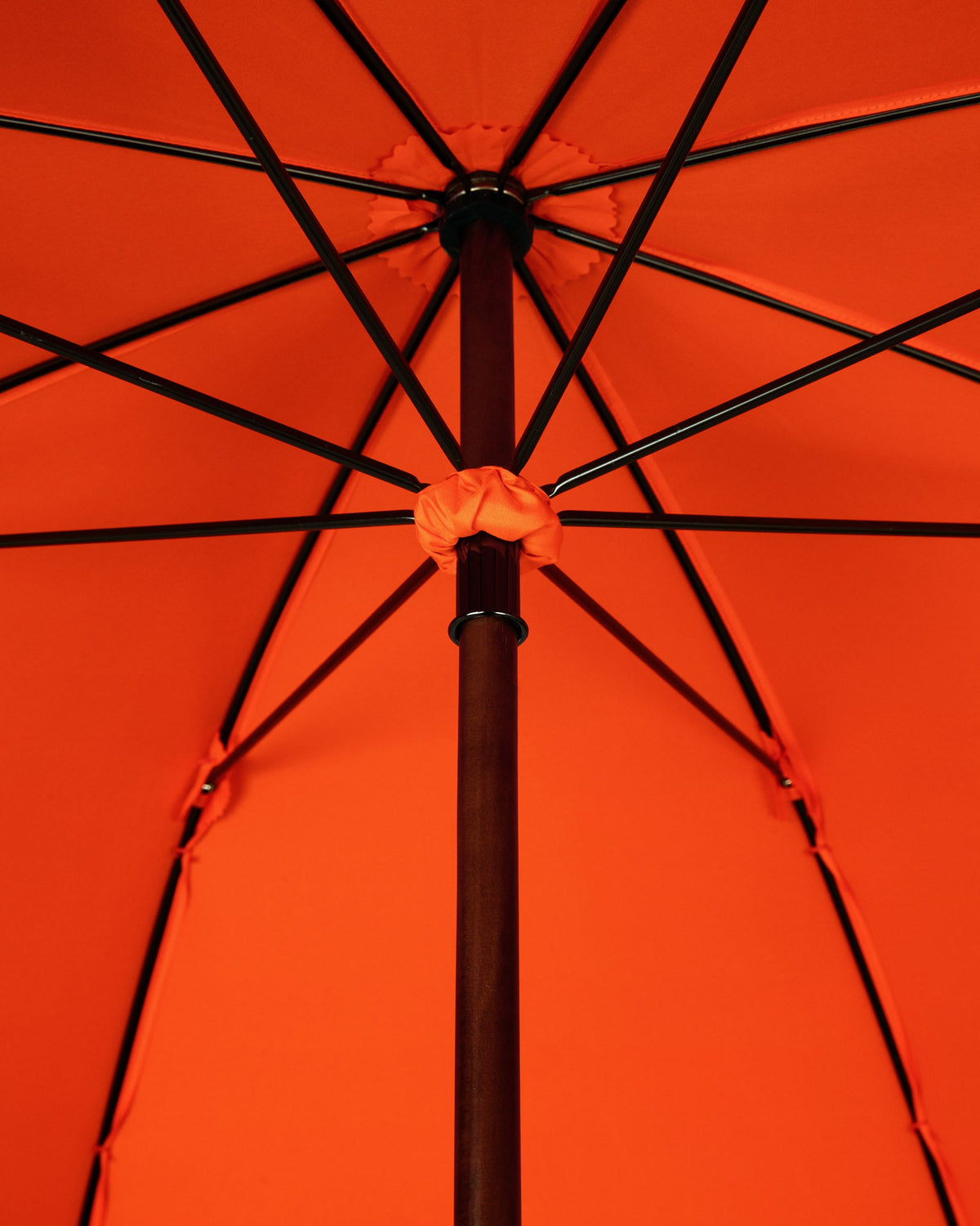 London Undercover Navy Pinstripe Orange Classic Umbrella