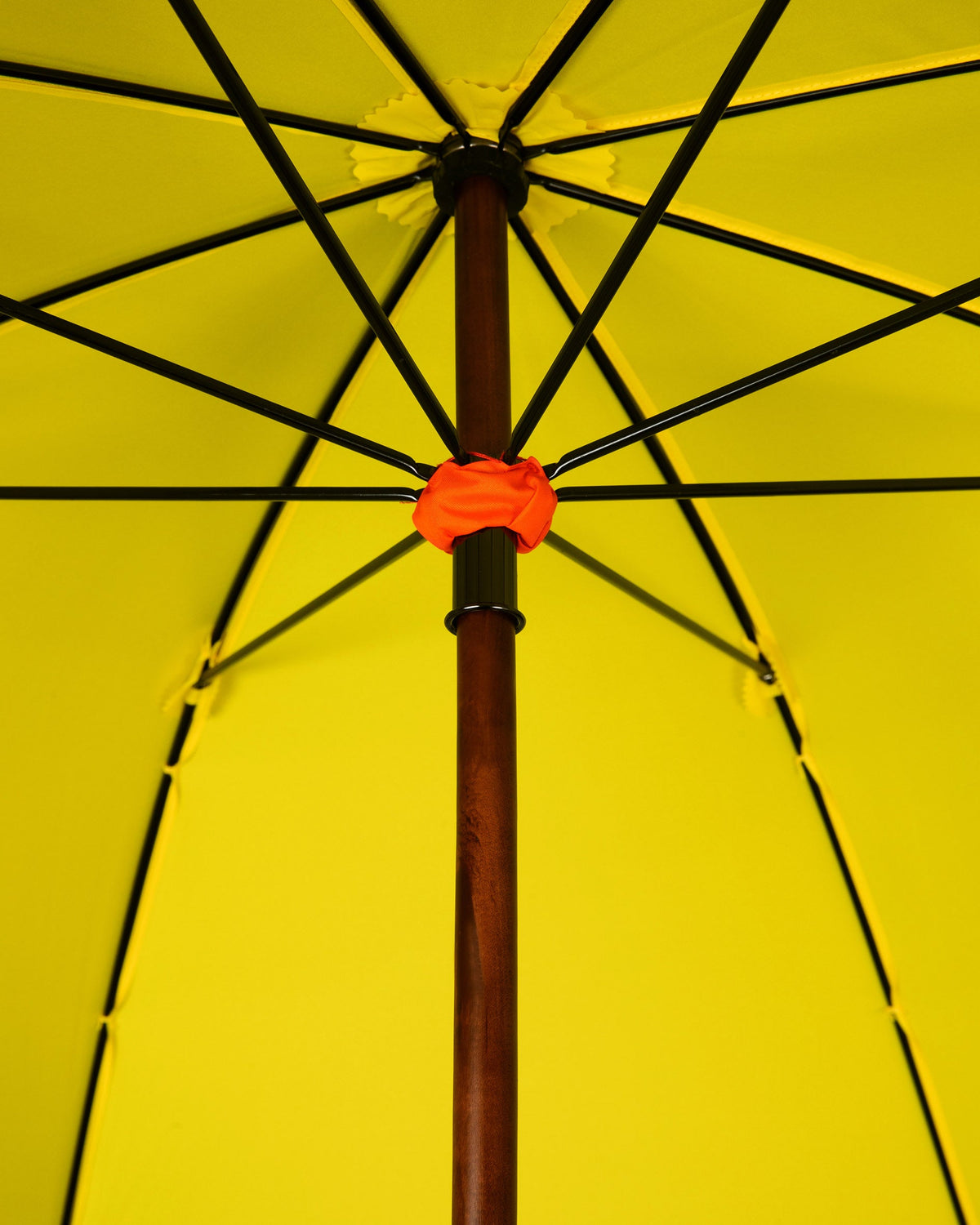 London Undercover Navy Windowpane Yellow Classic Umbrella