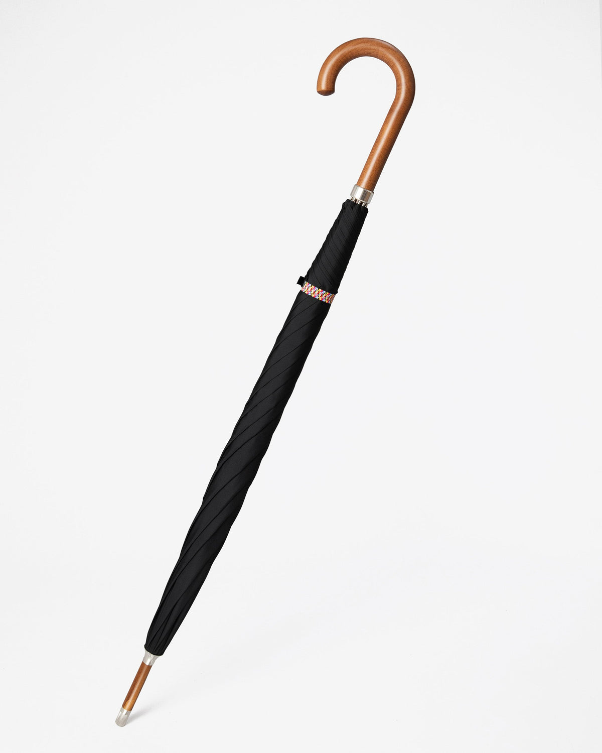 London Undercover Black Multibraid City Gent Umbrella