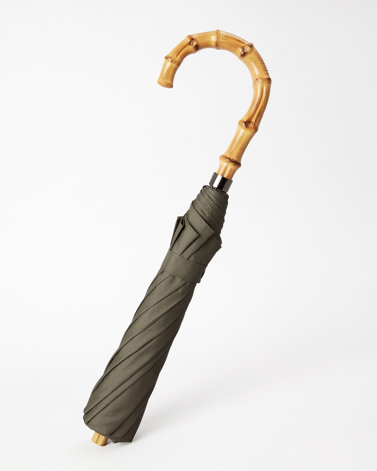 London Undercover Olive Drab Whangee Telescopic Umbrella
