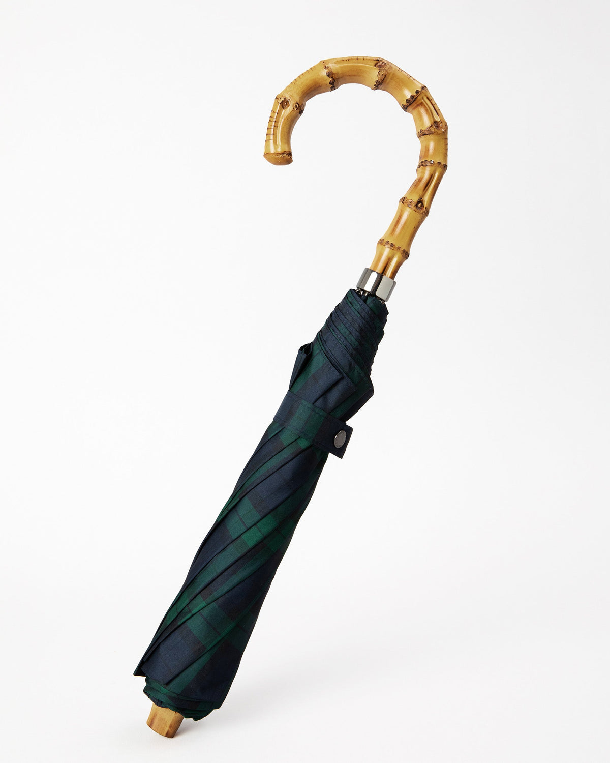 London Undercover Black Watch Whangee Telescopic Umbrella