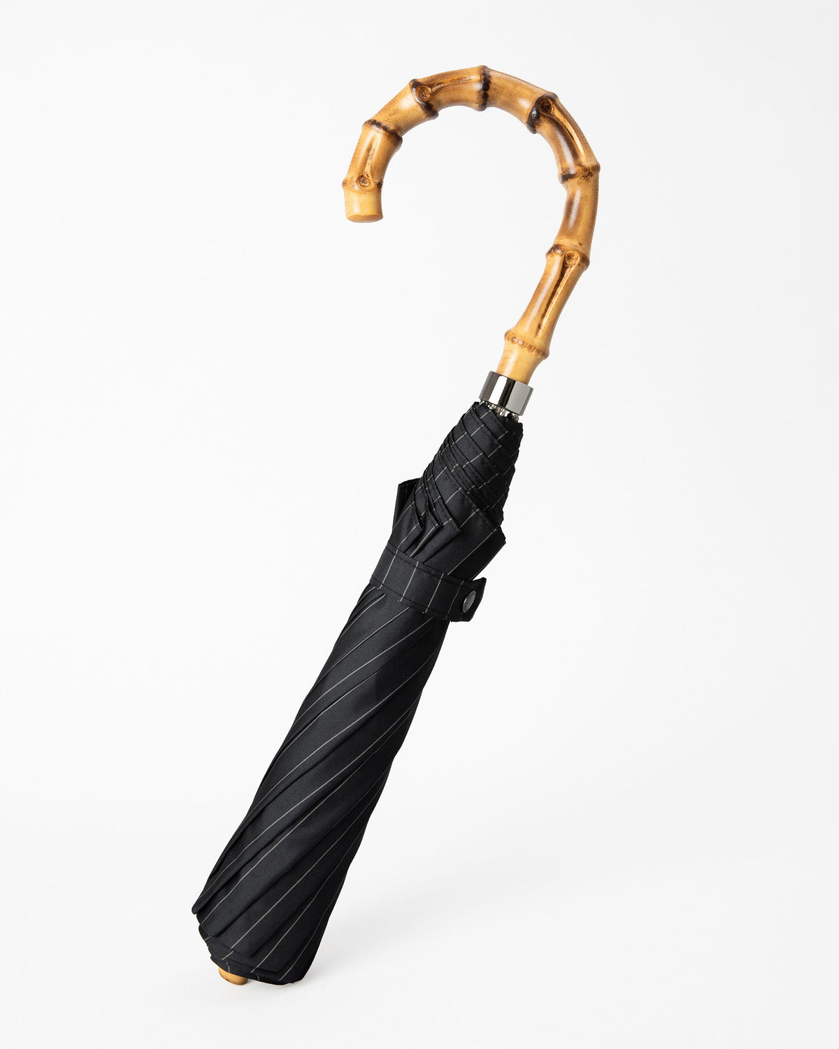London Undercover Pinstripe Whangee Telescopic Umbrella