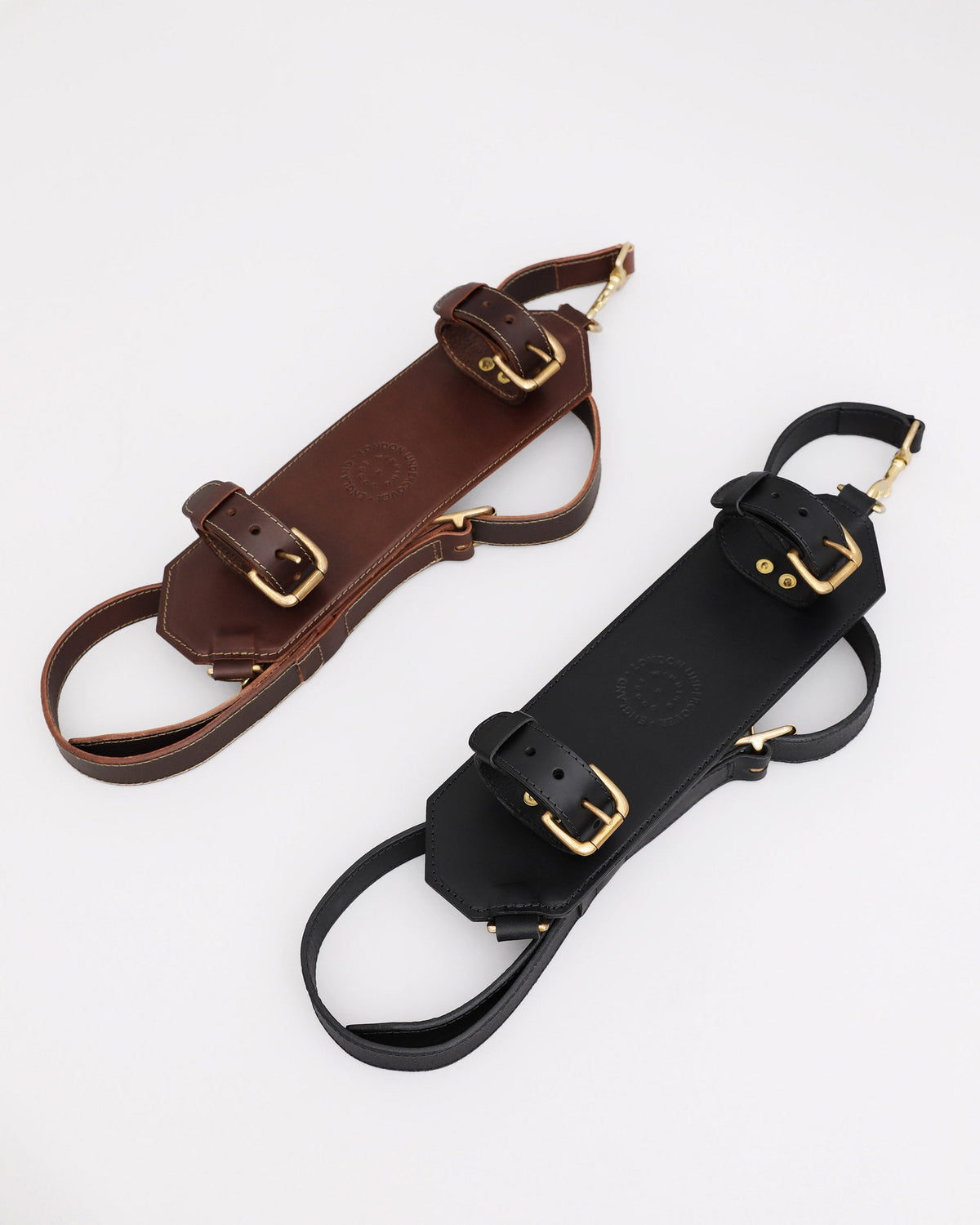 London Undercover Black Leather Umbrella Sling