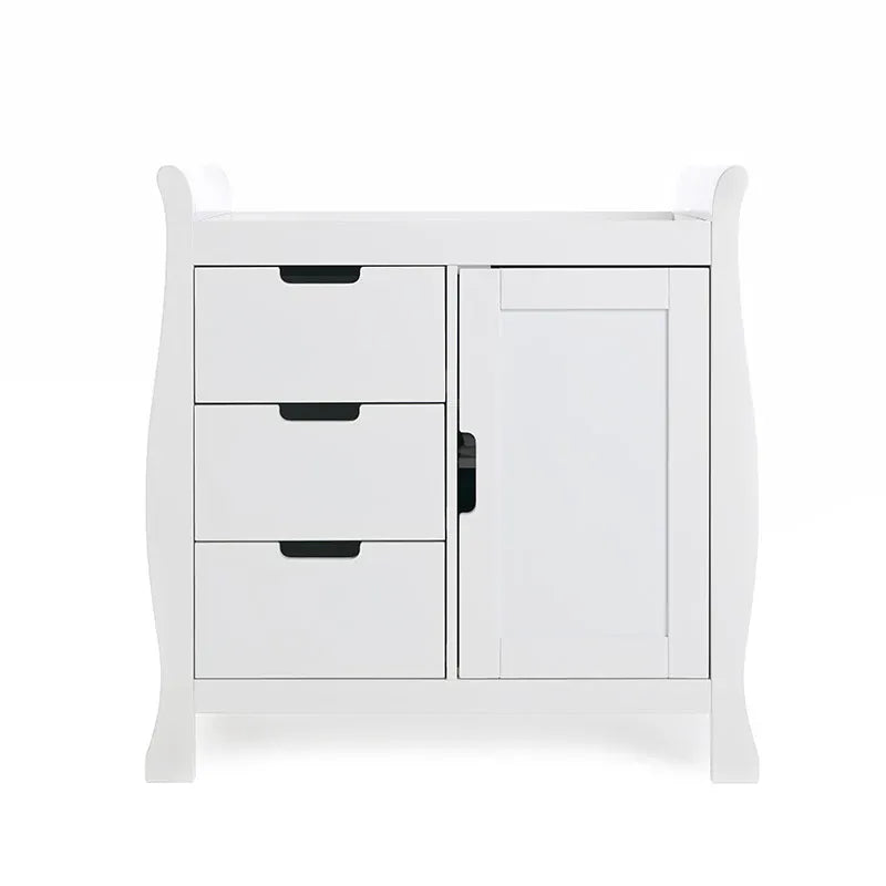 Obaby Stamford Luxe Sleigh (2 Piece) Room Set - White