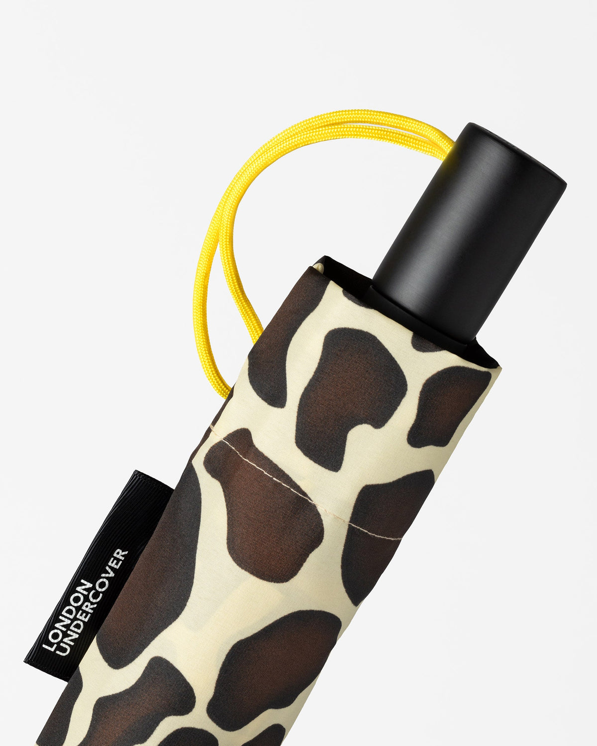 London Undercover Giraffe Print Auto-Compact Umbrella