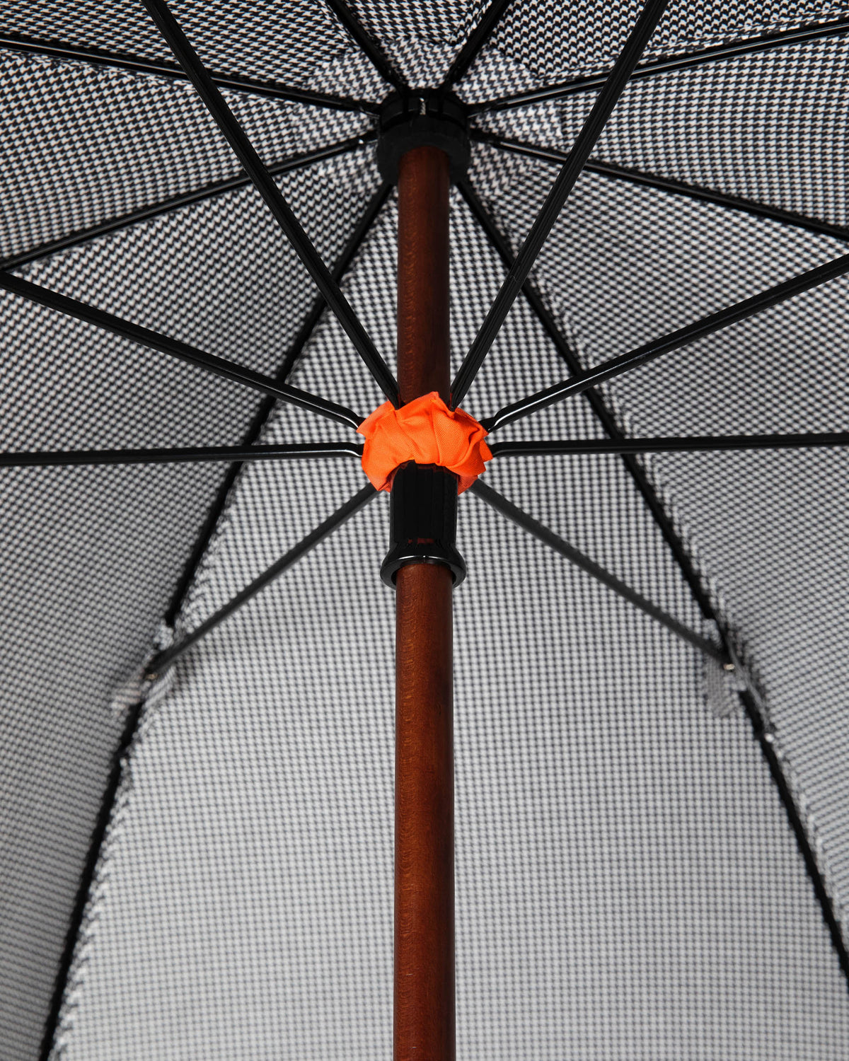 London Undercover Black Houndstooth Classic Umbrella