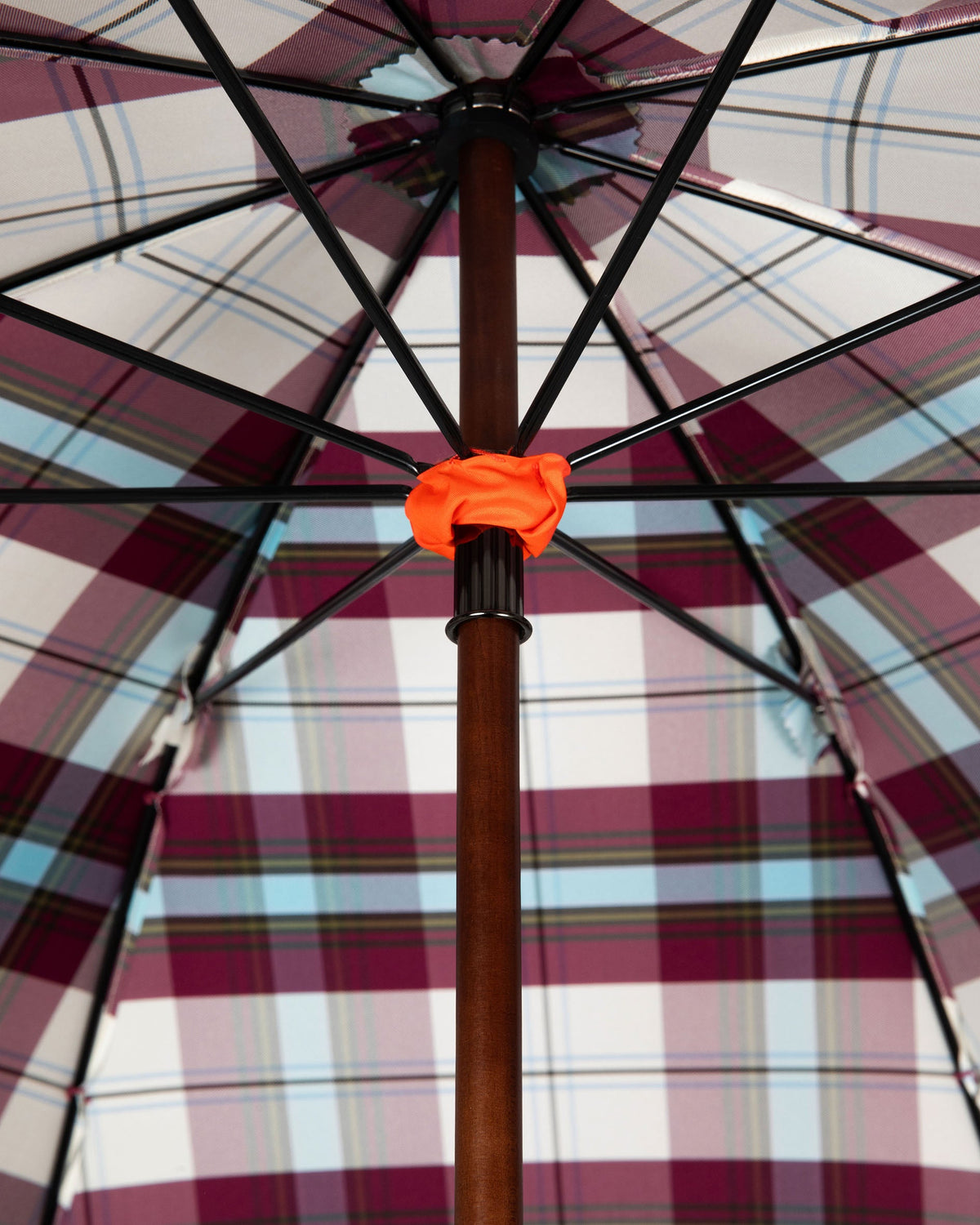 London Undercover Burgundy Maclean Tartan Classic Umbrella