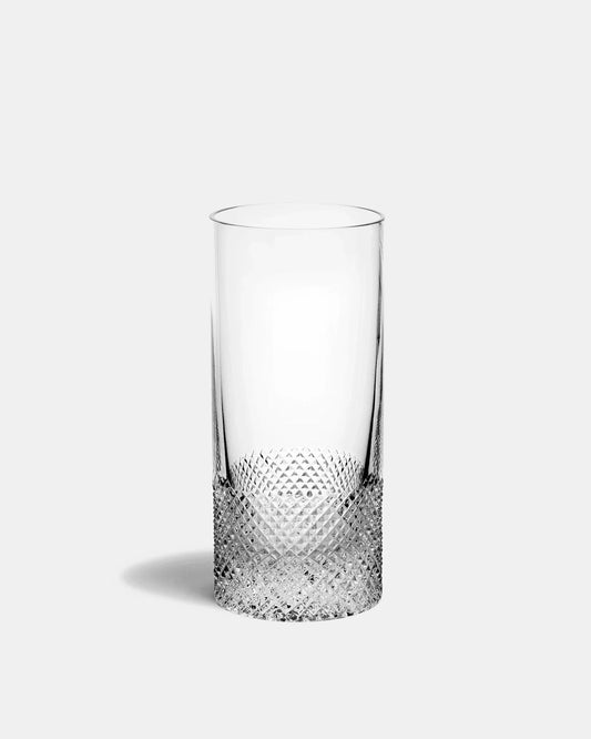 Richard Brendon Diamond Cut Crystal Highball Glass