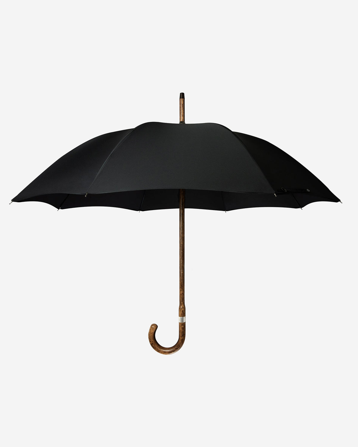London Undercover Black Oak Solid Stick Umbrella