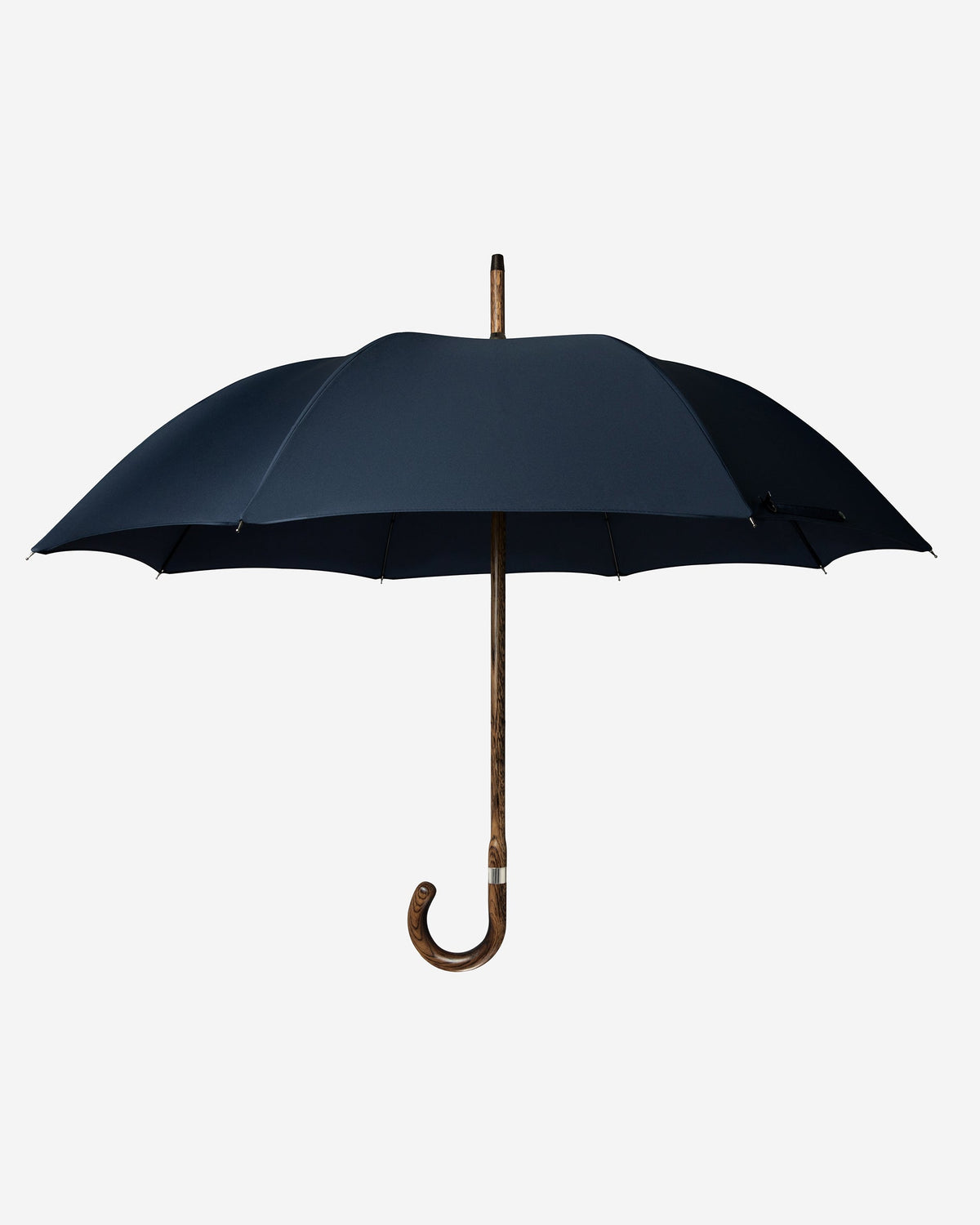 London Undercover Navy Oak Solid Stick Umbrella