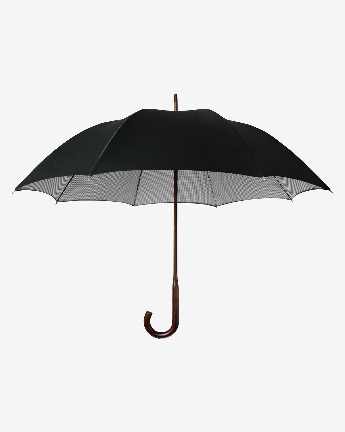 London Undercover Black Houndstooth Classic Umbrella