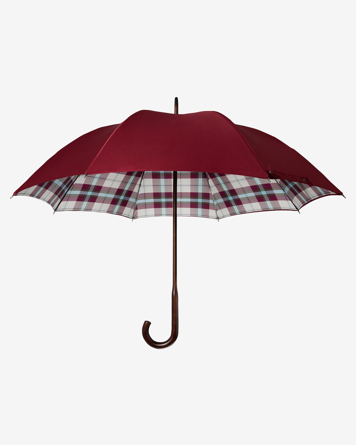 London Undercover Burgundy Maclean Tartan Classic Umbrella