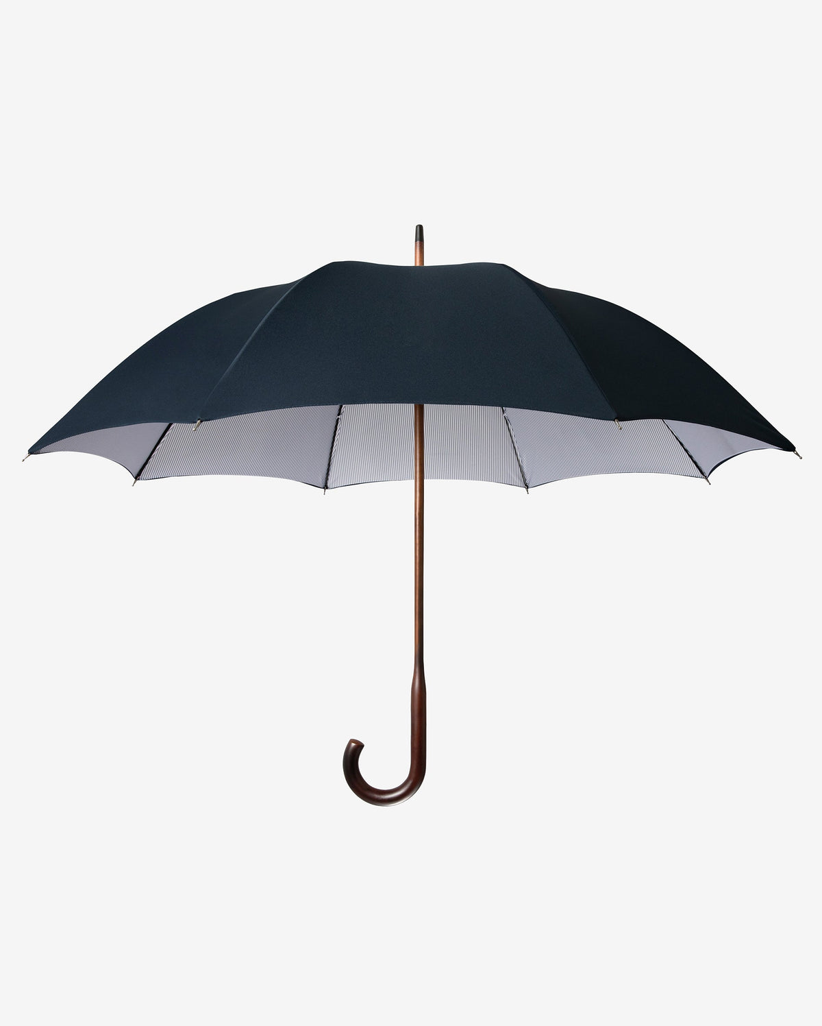 London Undercover Navy Oxford Stripe Classic Umbrella