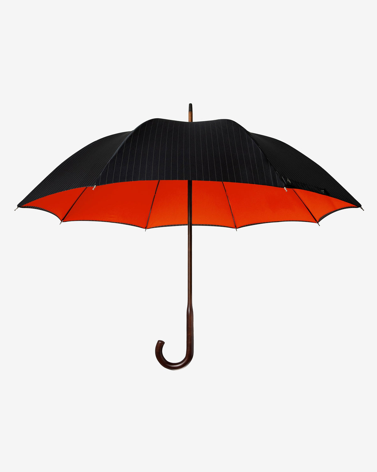 London Undercover Navy Pinstripe Orange Classic Umbrella