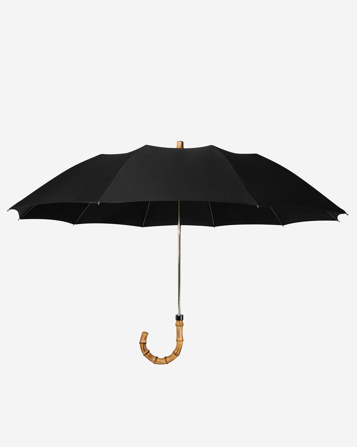 London Undercover Black Whangee Telescopic Umbrella