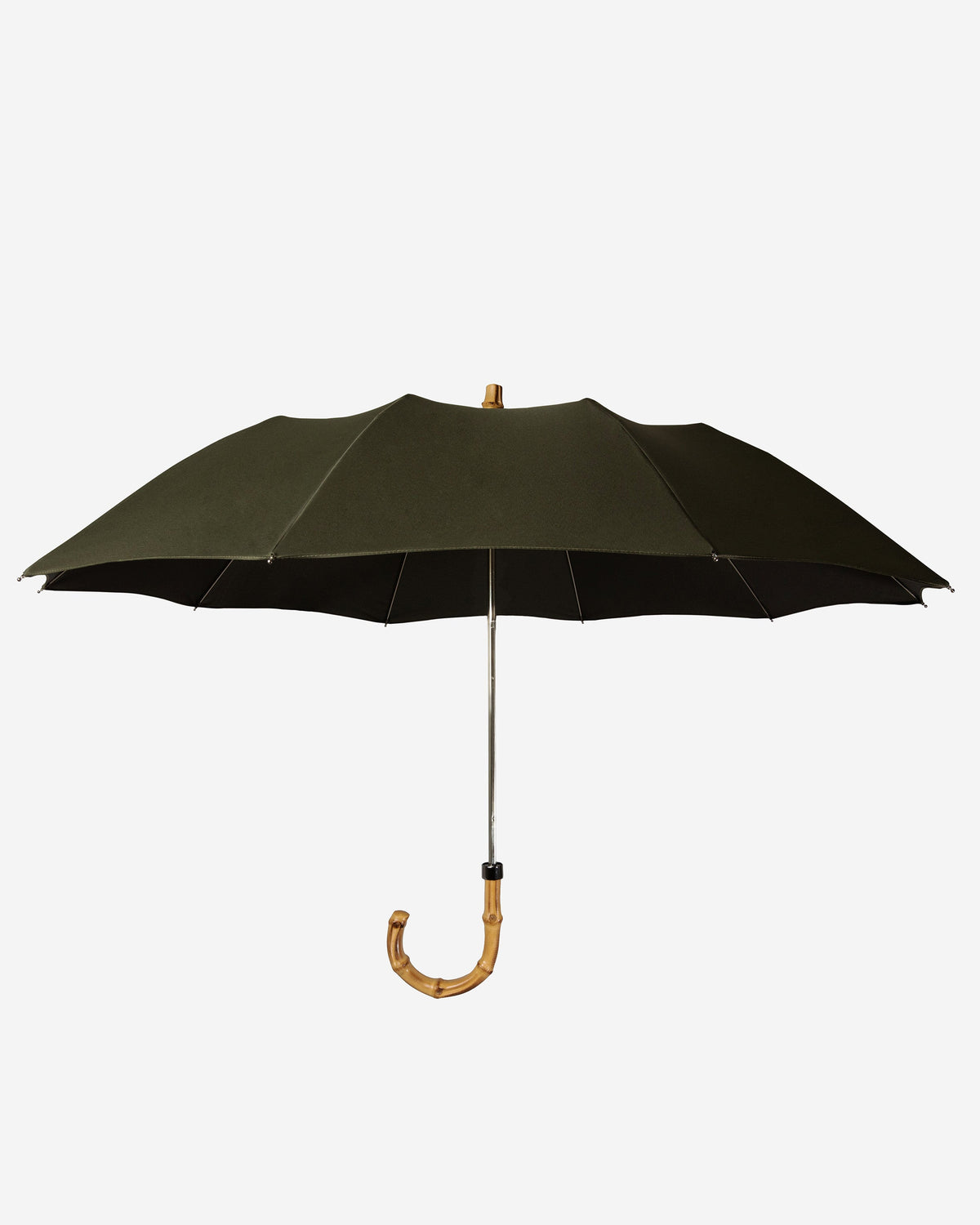 London Undercover Olive Green Whangee Telescopic Umbrella