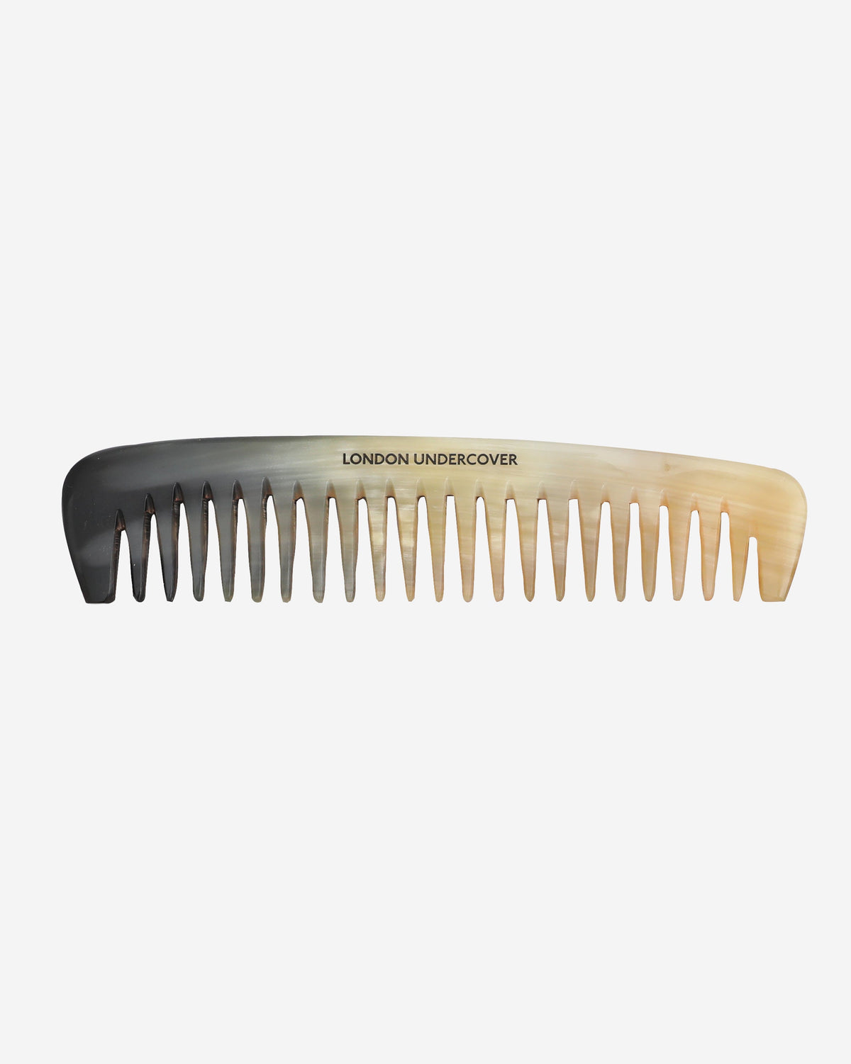 London Undercover 7" wide tooth comb - BLACK