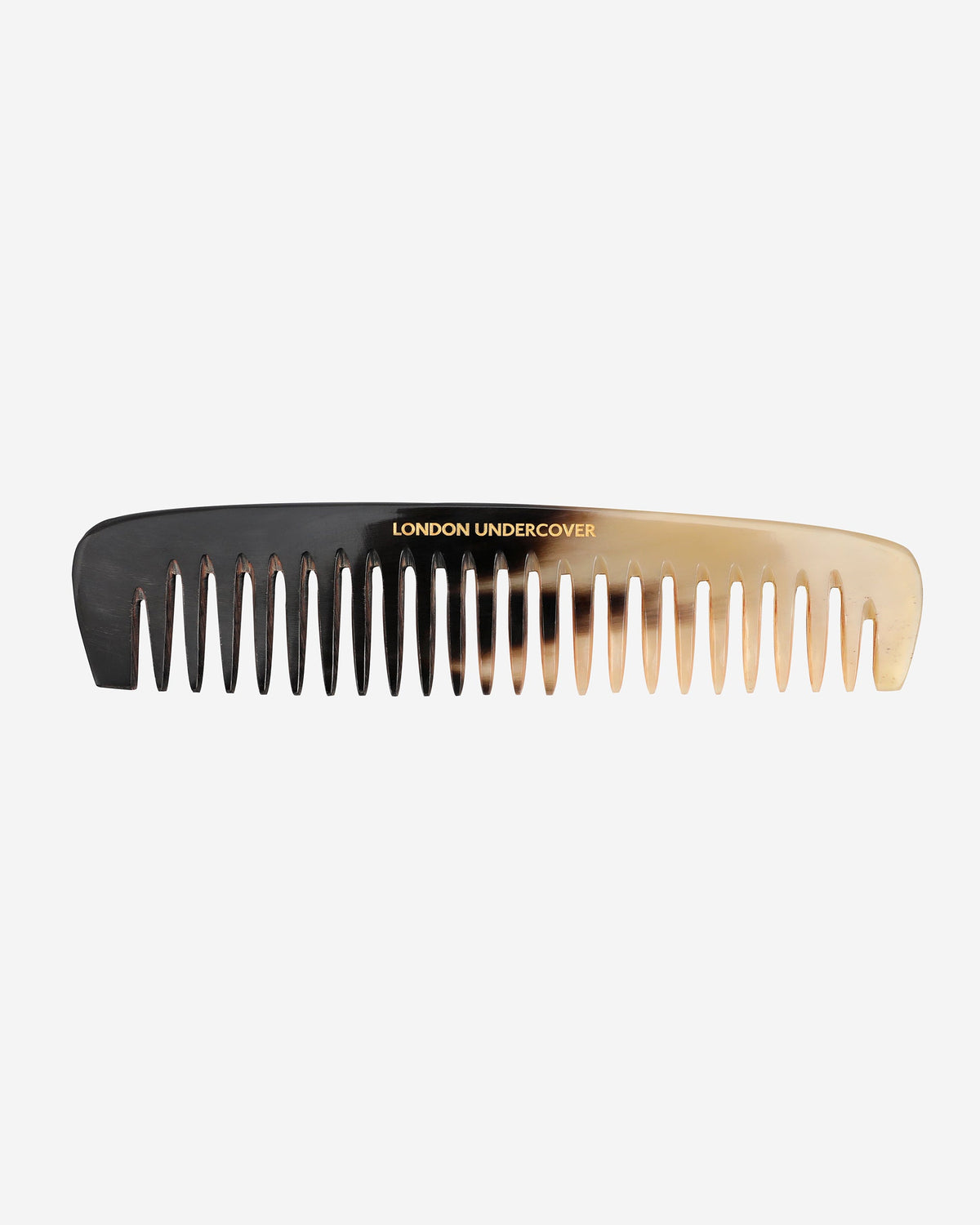 London Undercover 7" wide tooth comb - GOLD