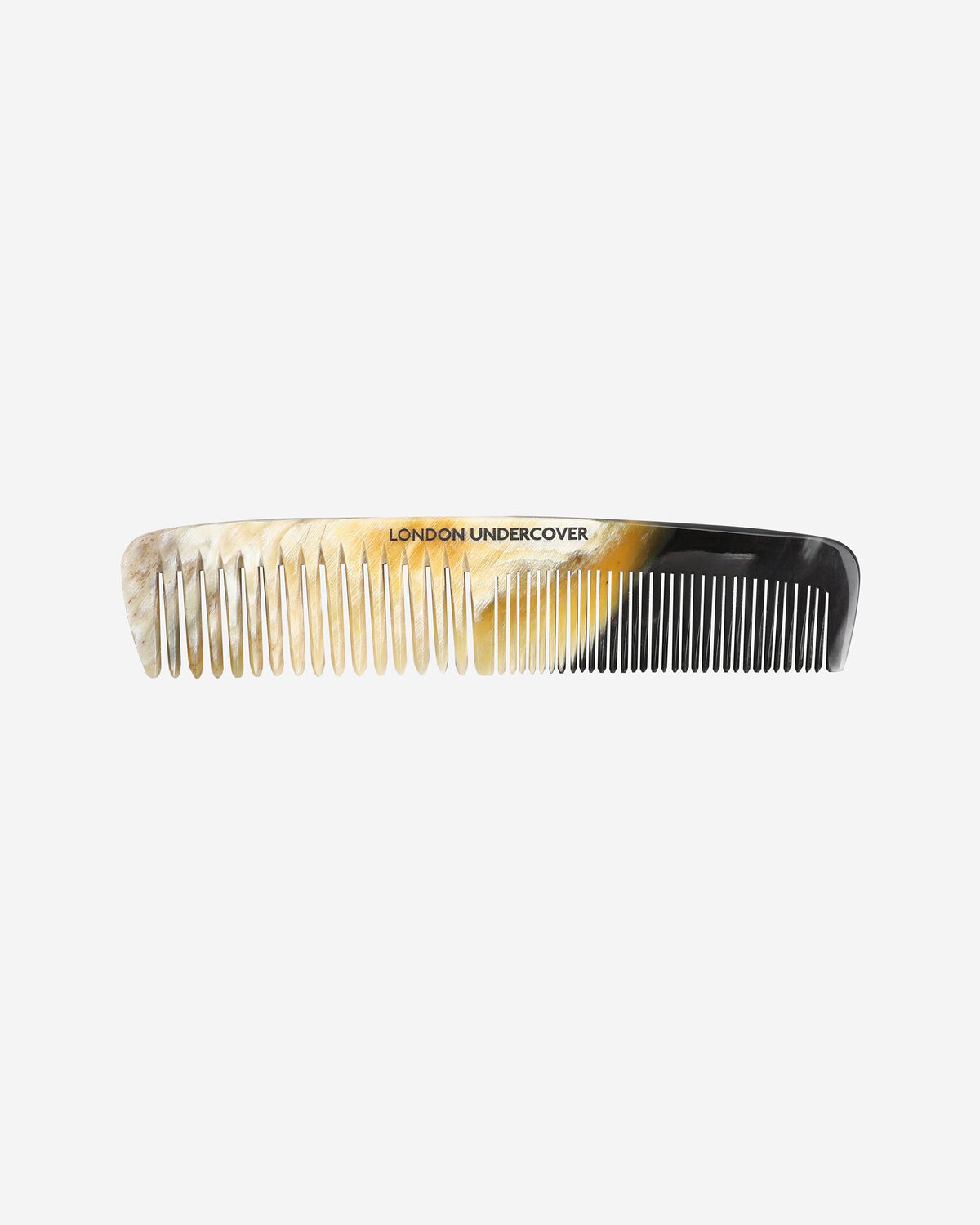 London Undercover 5" double tooth pocket comb - BLACK