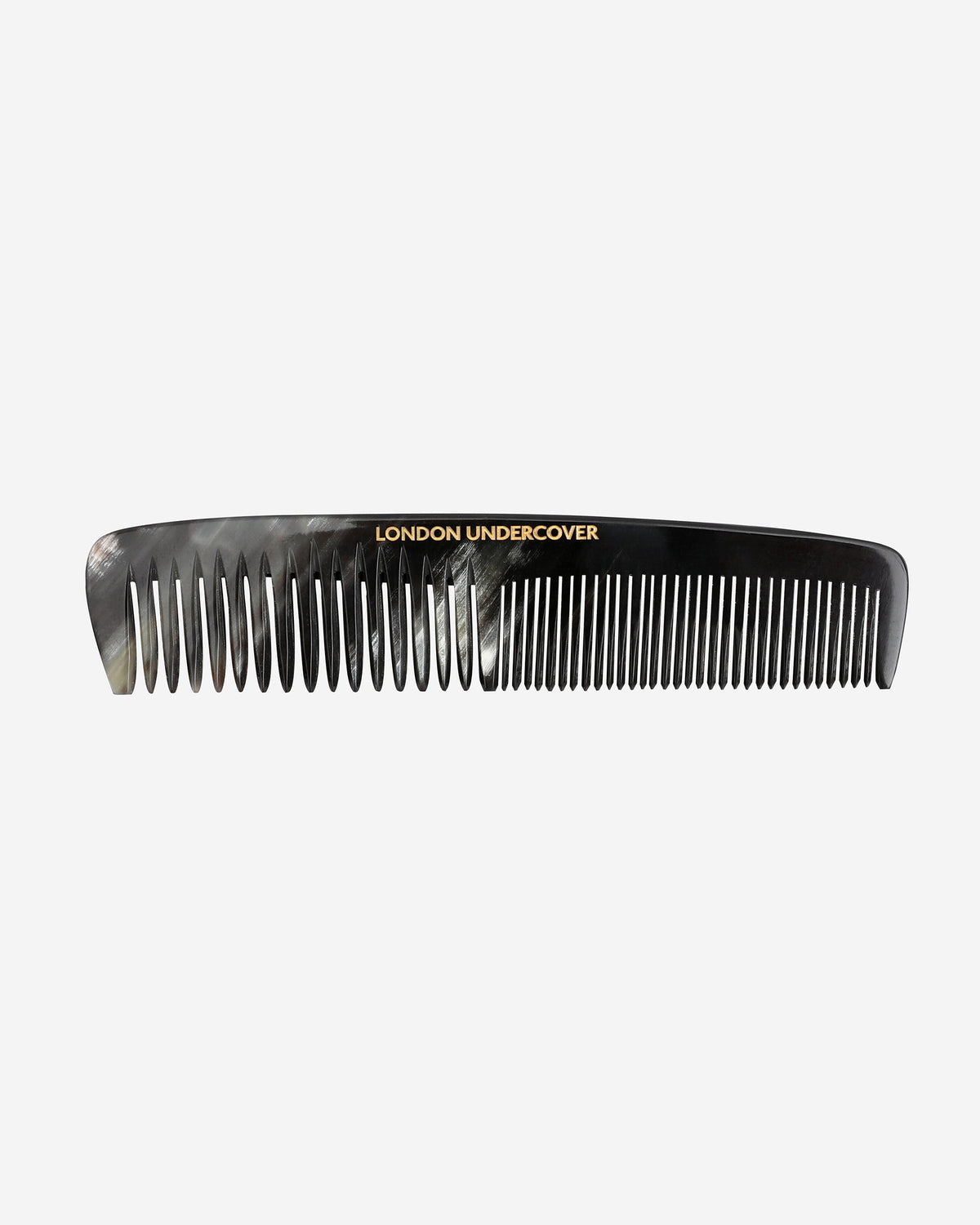 London Undercover 5" double tooth pocket comb - GOLD