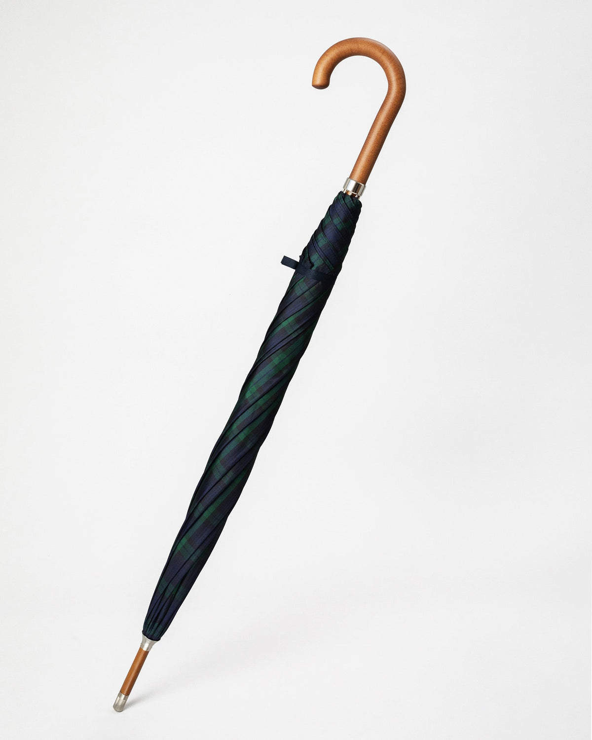 London Undercover Black Watch Tartan and Orange Double CG Umbrella