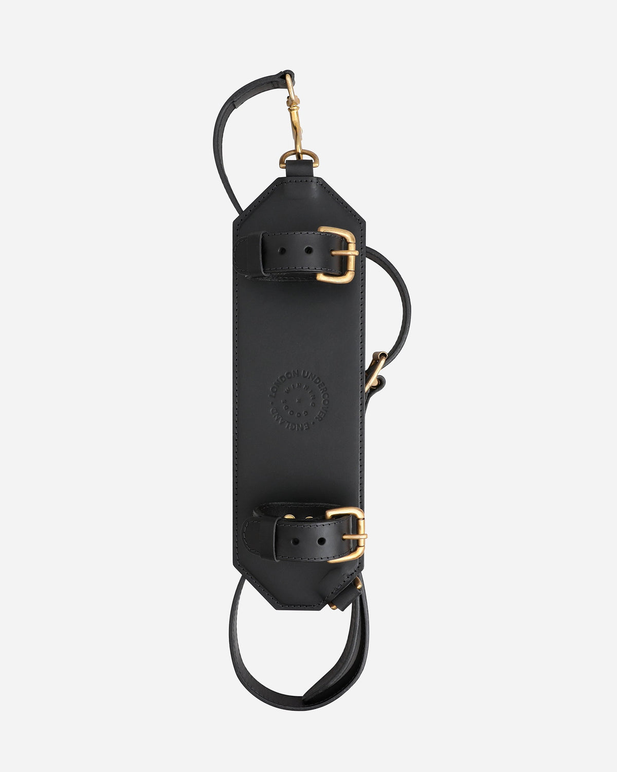 London Undercover Black Leather Umbrella Sling