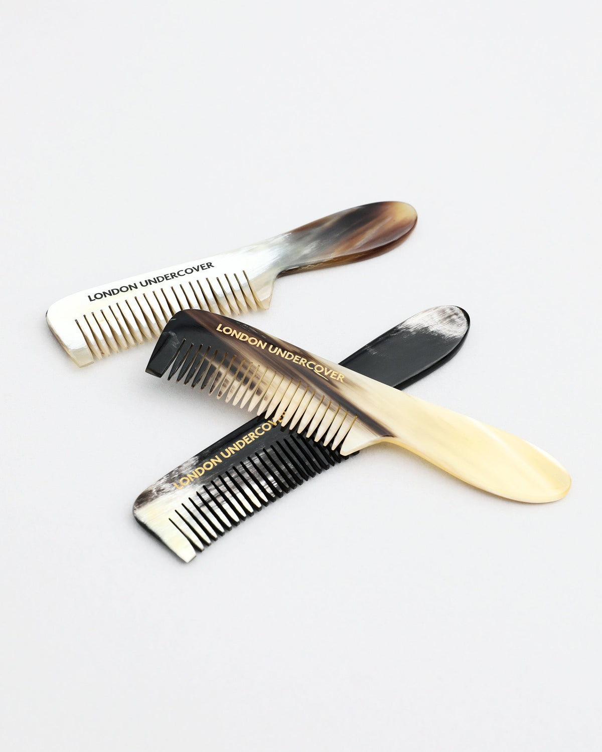London Undercover 3 1/2" moustache comb - BLACK