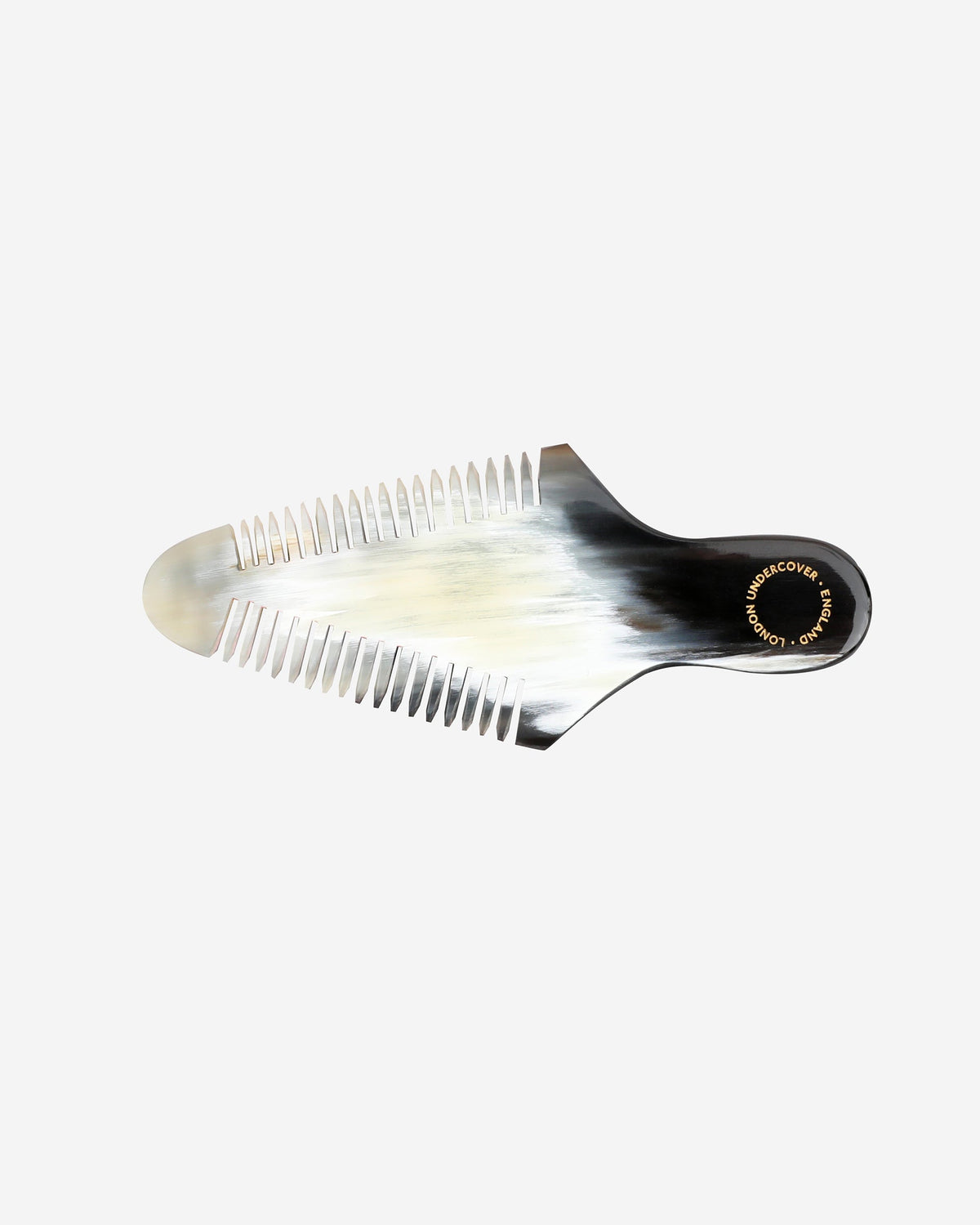 London Undercover 4" tree moustache comb - GOLD