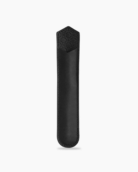 Ajoto Black leather pen pouch