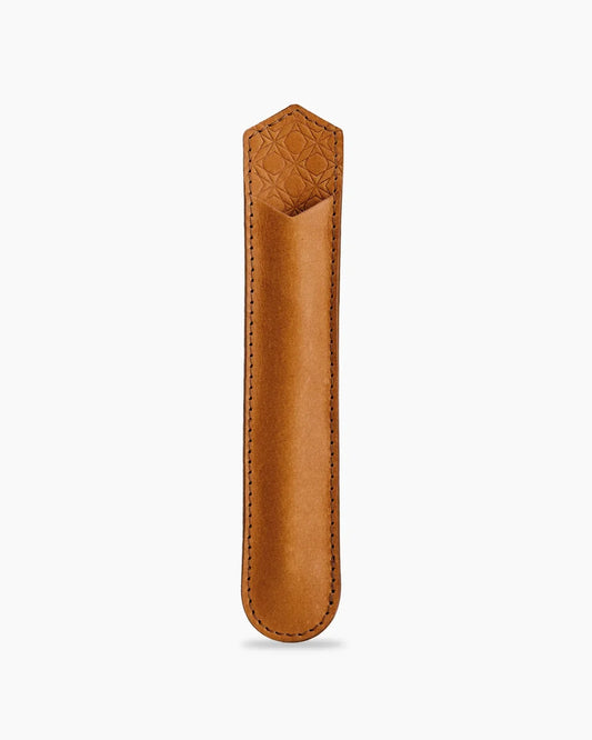 Ajoto Caramel leather pen pouch