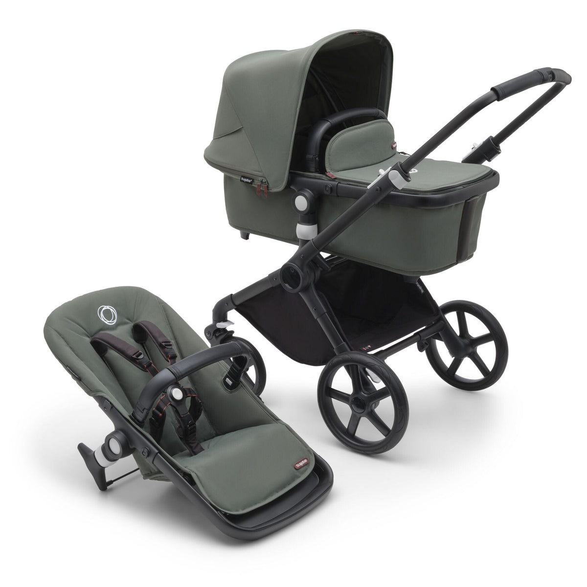 Bugaboo Fox Cub Complete - Black/Forest Green