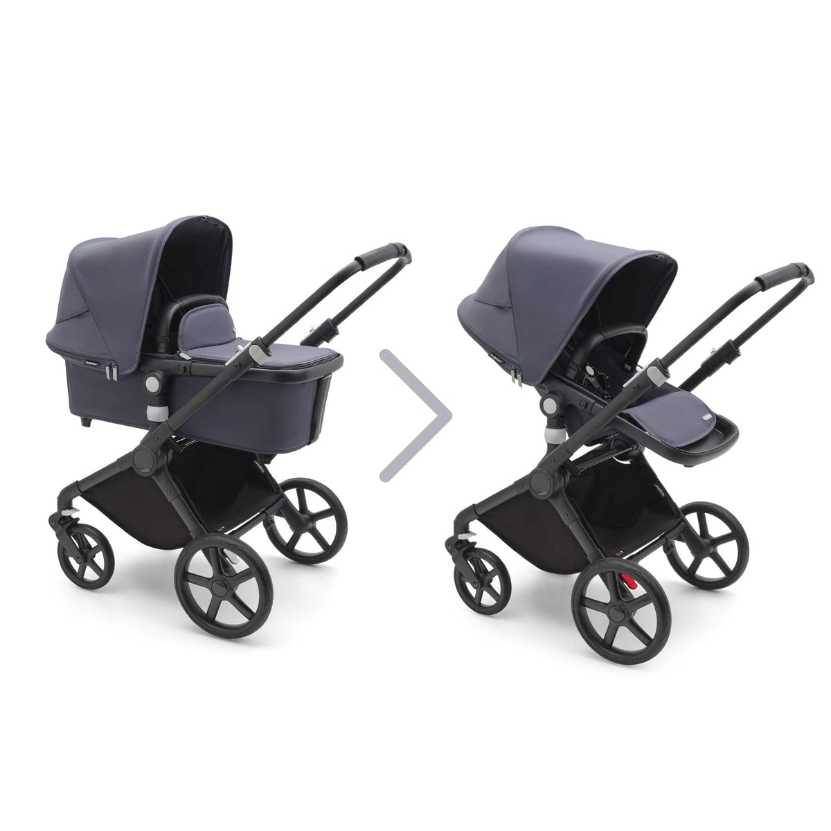 Bugaboo Fox Cub Cabriofix i-Size Travel System - Black/Stormy Blue