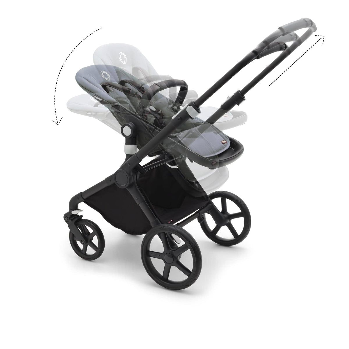 Bugaboo Fox Cub Cabriofix i-Size Travel System - Black/Stormy Blue