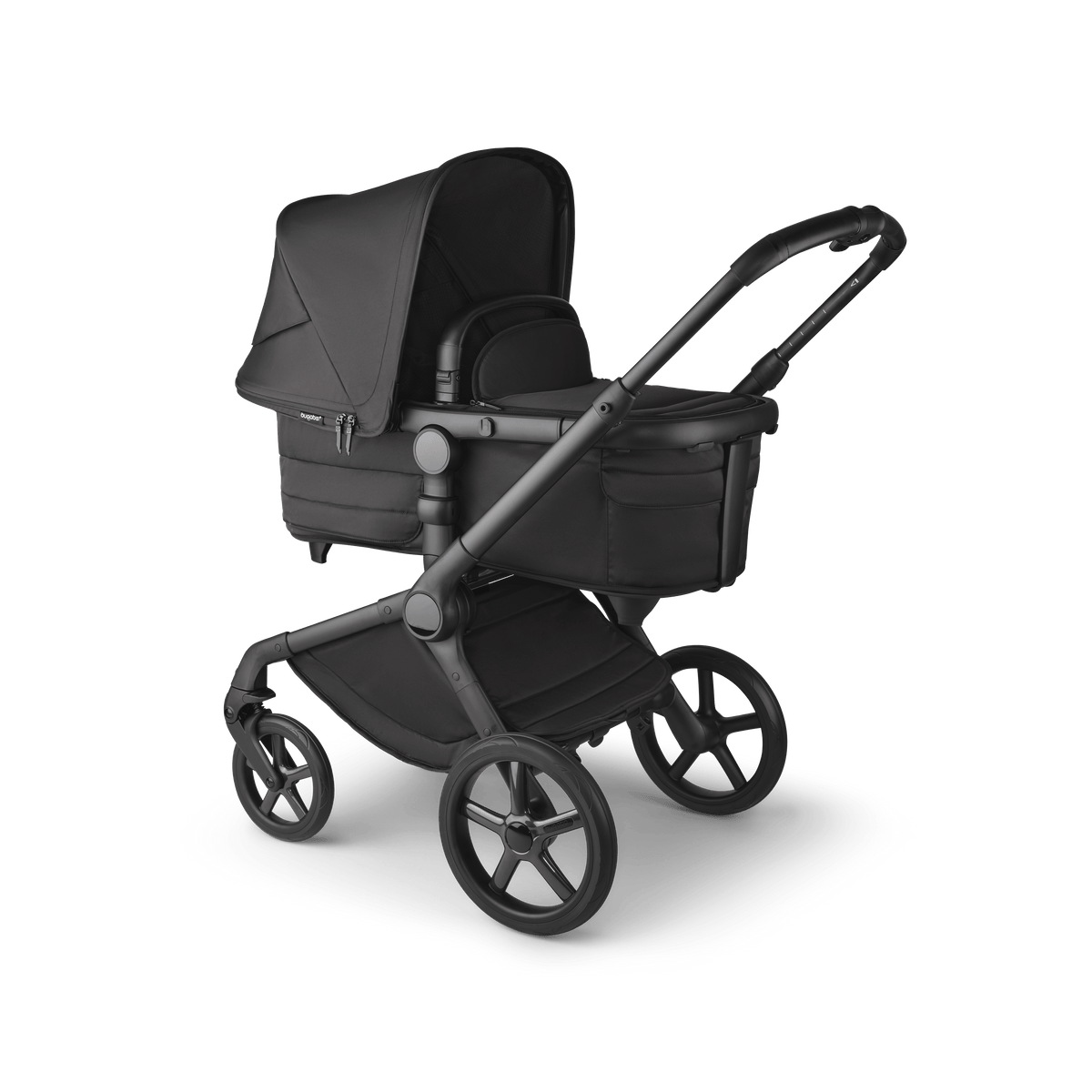 Bugaboo Fox 5 (Pebble Slide PRO) Travel System - Noir Limited Edition, Black Moonlight