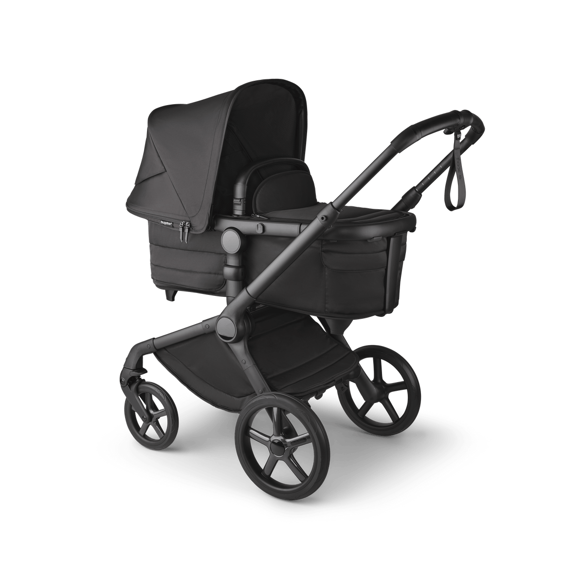 Bugaboo Fox 5 (Pebble Slide PRO) Travel System - Noir Limited Edition, Black Moonlight