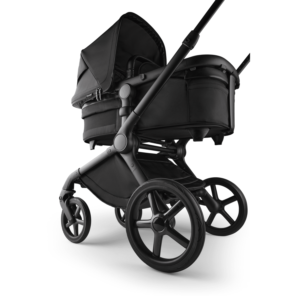 Bugaboo Fox 5 (Pebble Slide PRO) Travel System - Noir Limited Edition, Black Moonlight