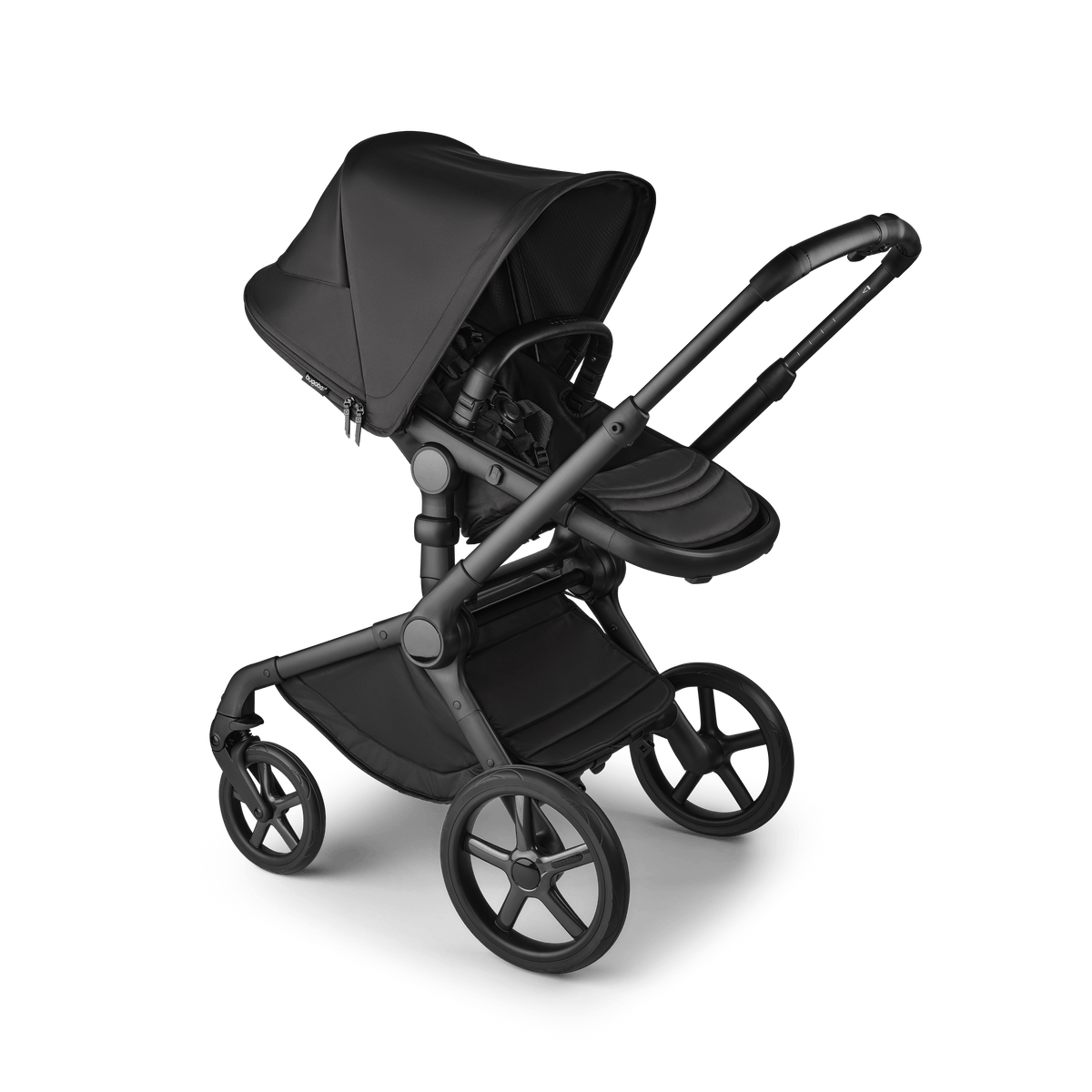 Bugaboo Fox 5 (Pebble Slide PRO) Travel System - Noir Limited Edition, Black Moonlight