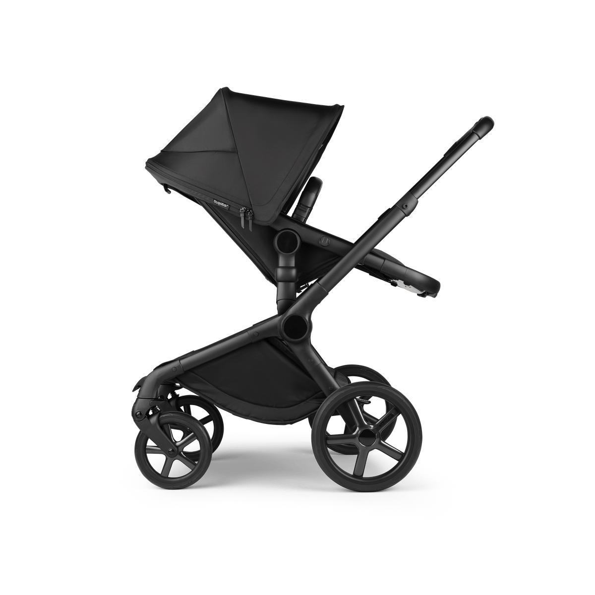 Bugaboo Fox 5 (Coral Slide PRO) Travel System - Noir Limited Edition, Black Moonlight