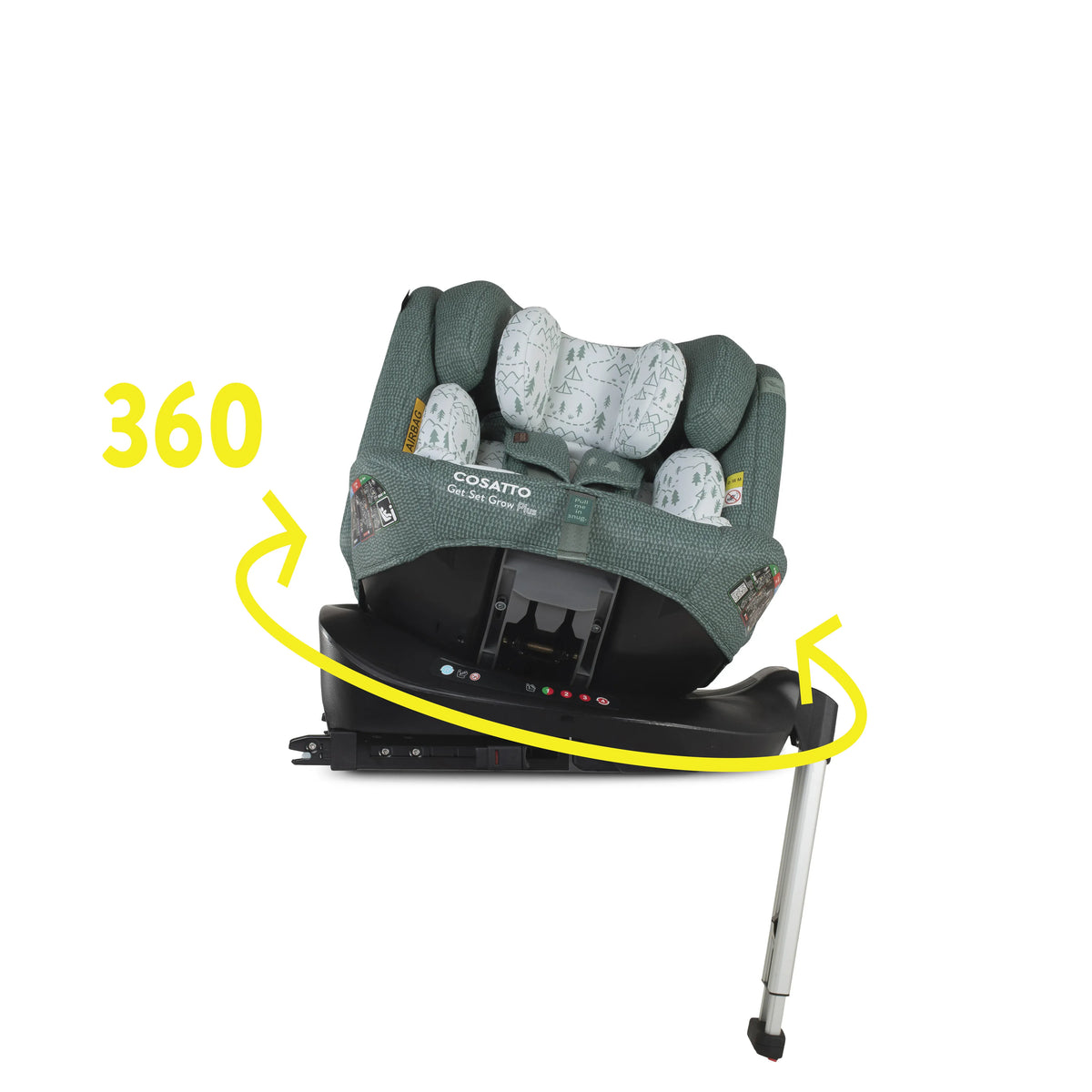 Cosatto Get Set Grow Plus i-Size 360 Car Seat - Tiny Treetops