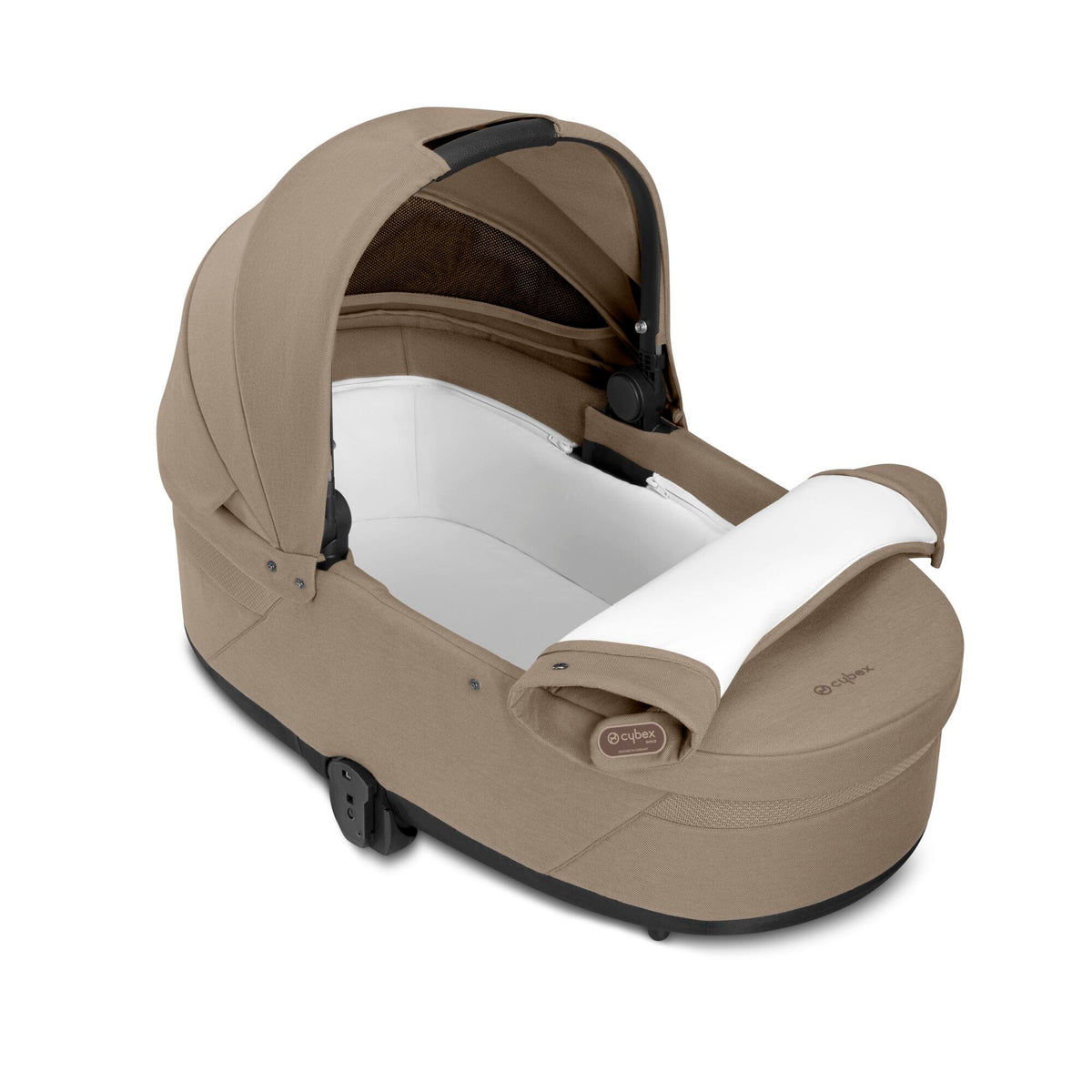 Cybex Balios S Lux Taupe Frame and Carrycot - Almond Beige