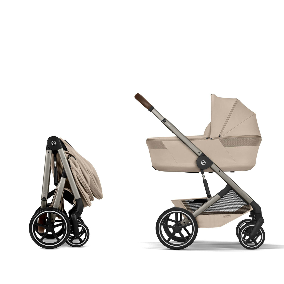 Cybex Balios S Lux (Cabriofix i-Size) Travel System - Almond Beige (2026)