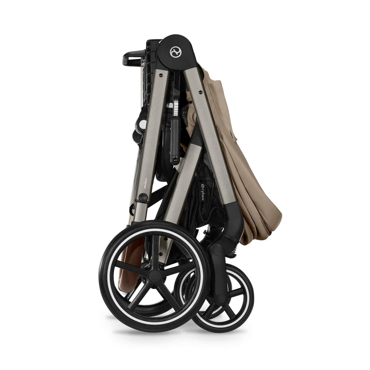 Cybex Balios S Lux Taupe Frame and Carrycot - Almond Beige