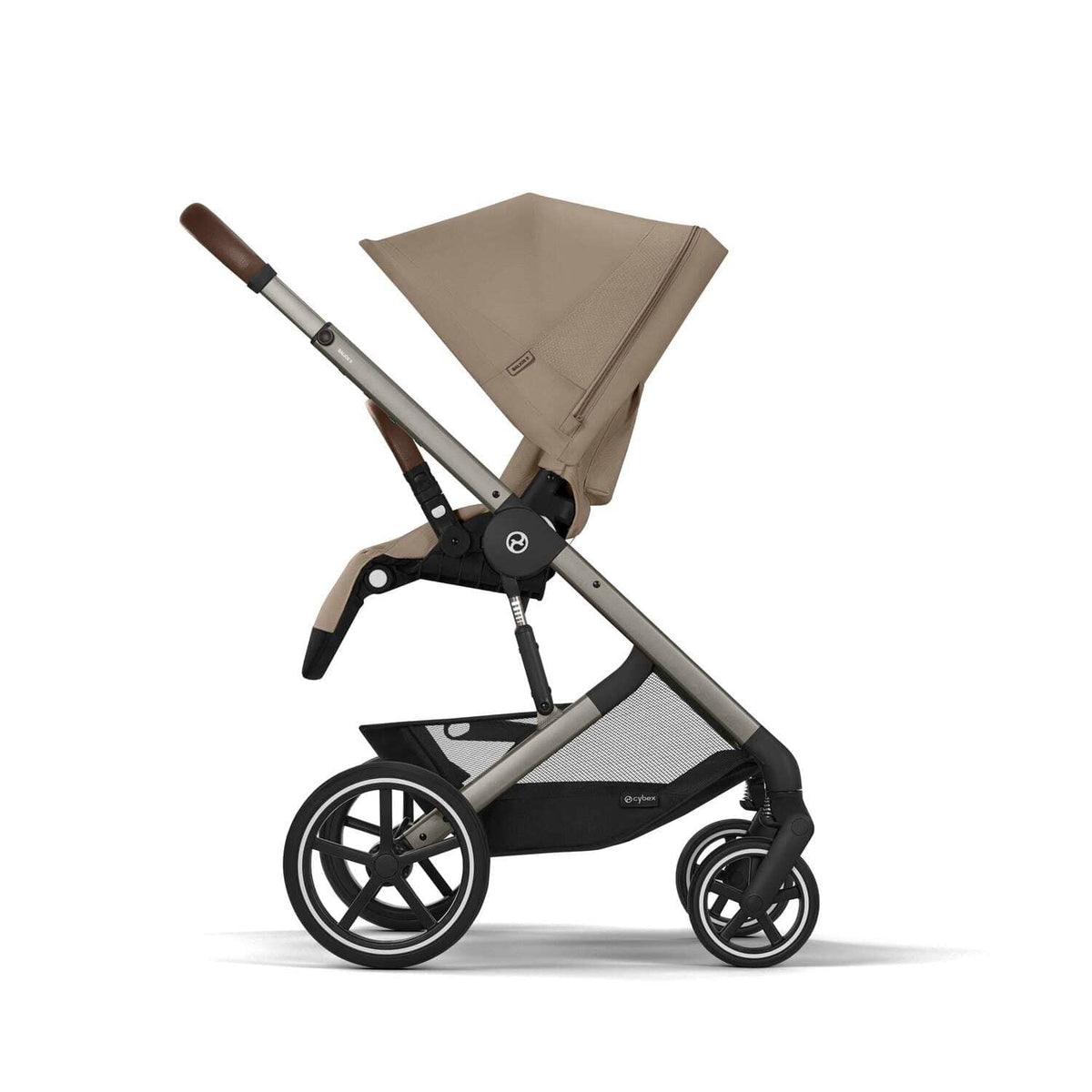 Cybex Balios S Lux Taupe Frame and Carrycot - Almond Beige