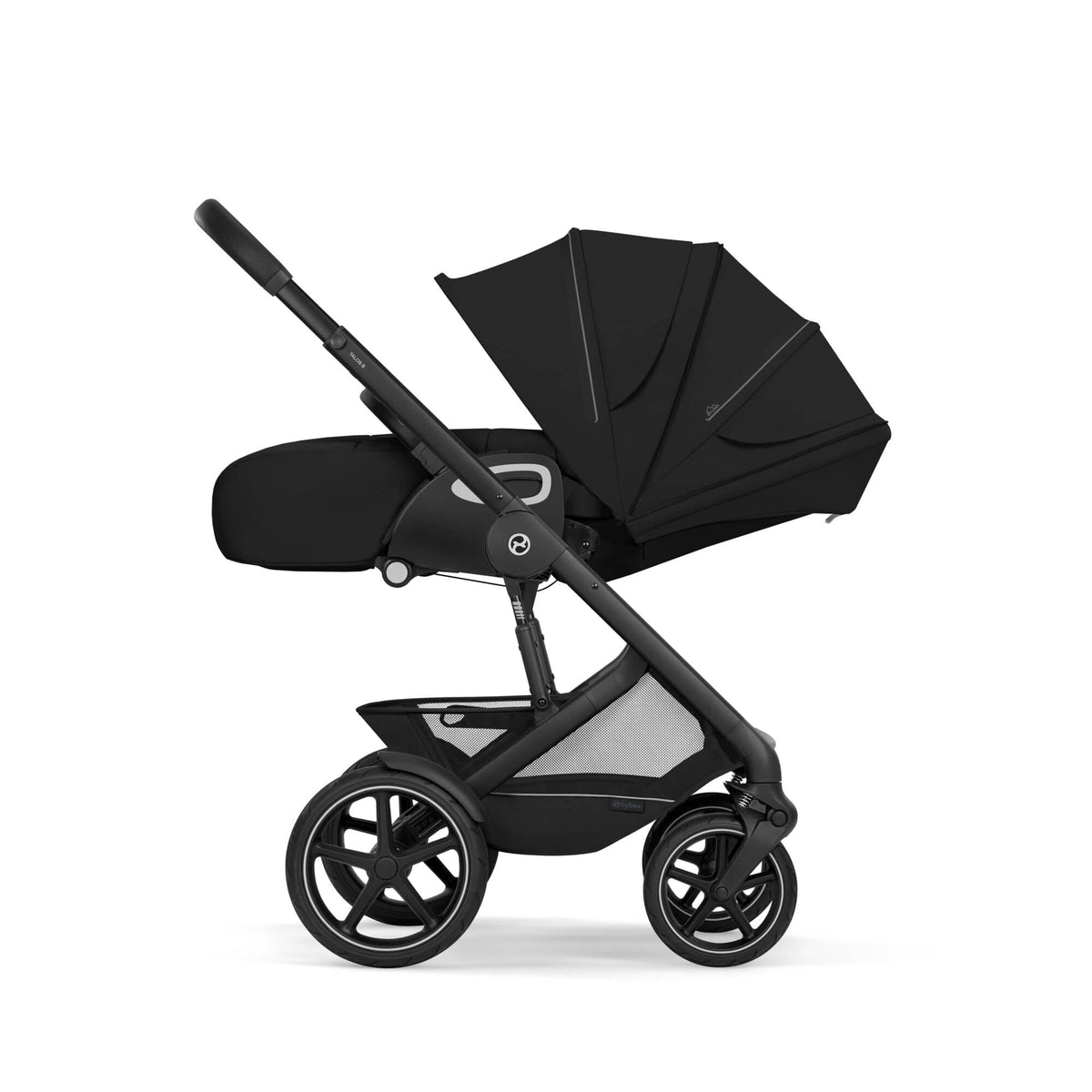 Cybex Talos S Lux with Fold Carrycot - Black/Moon Black (2026)