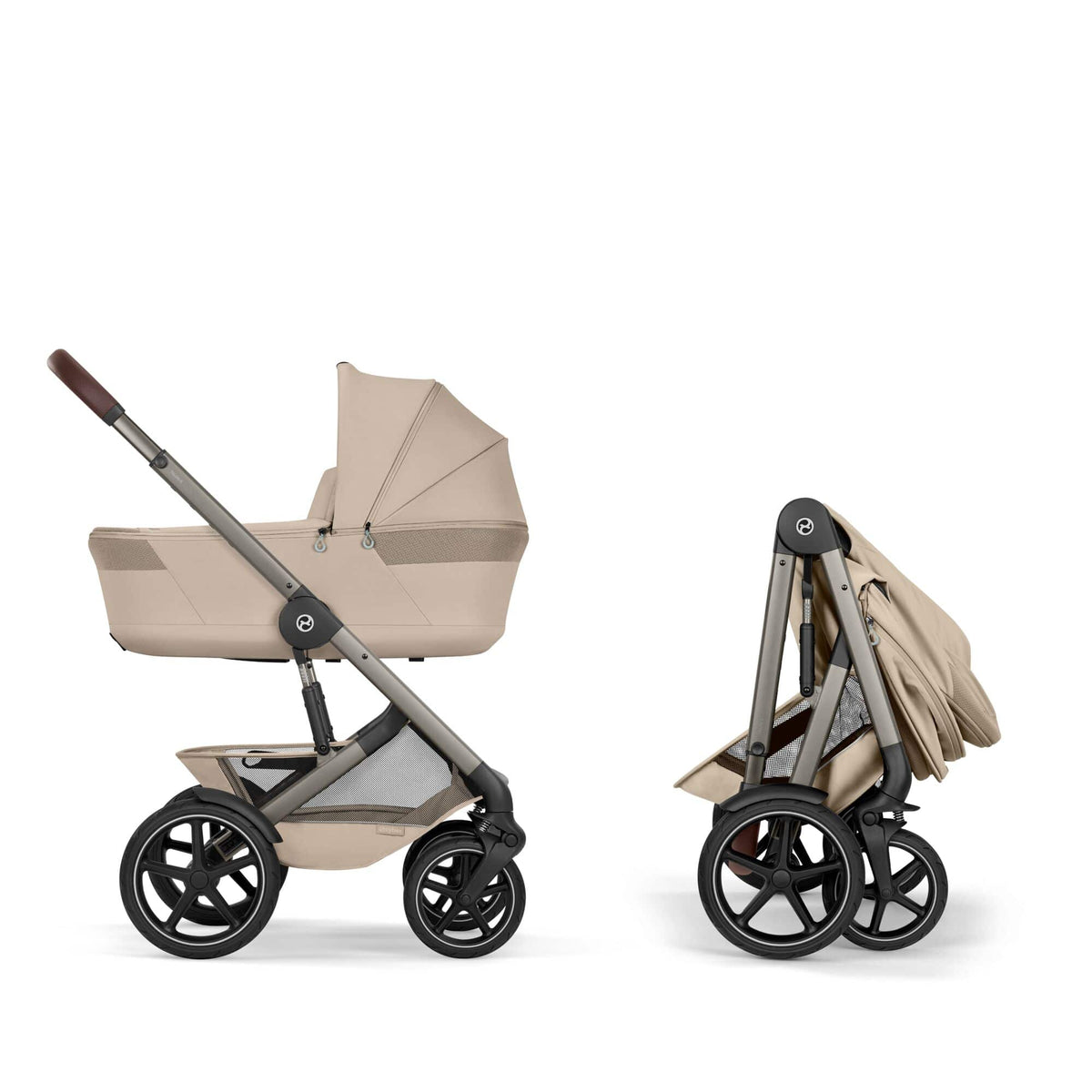 Cybex Talos S Lux with Fold Carrycot - Taupe/Almond Beige (2026)