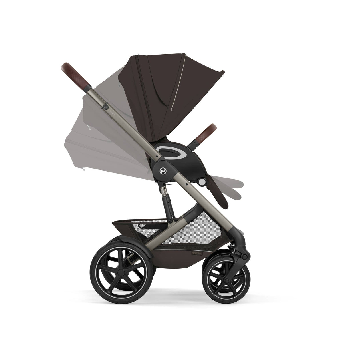 Cybex Talos S Lux with Fold Carrycot - Taupe/Chocolate Brown (2026)