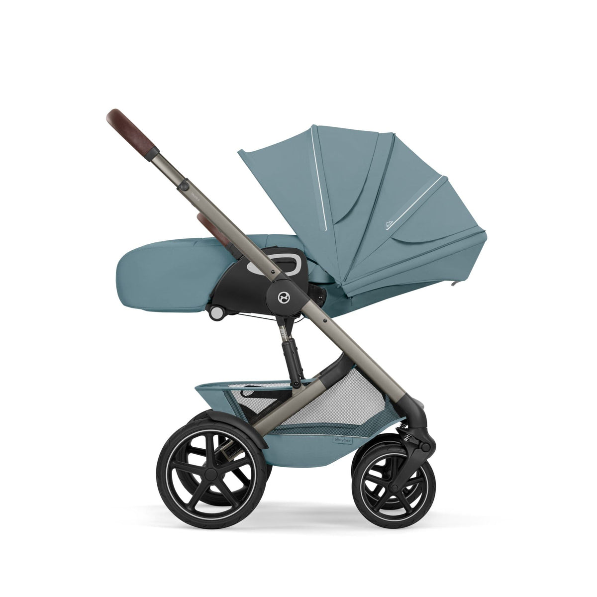 Cybex Talos S Lux with Fold Carrycot - Taupe/Stormy Blue (2026)