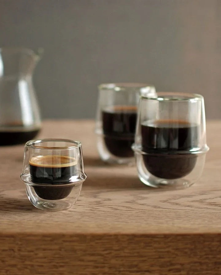 Kinto Kronos Double Wall Espresso Glass