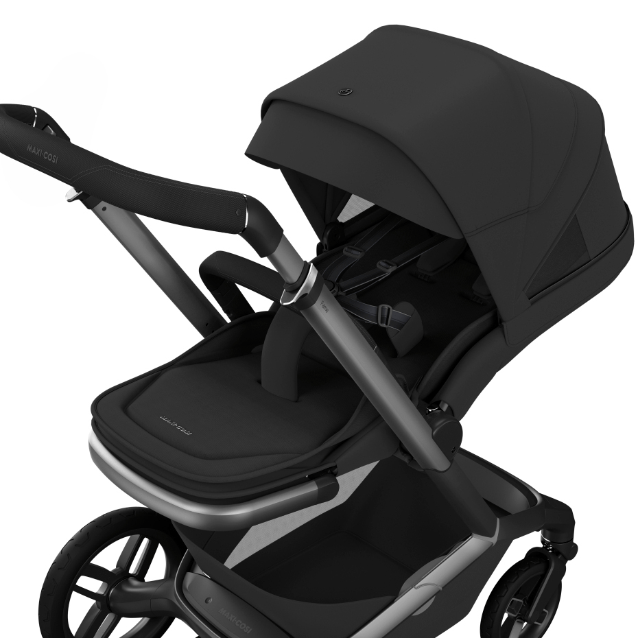 Maxi Cosi Fame (10 Piece) Premium Family Travel System -  Black Onyx